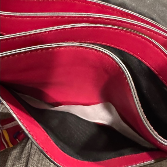 Rebecca Minkoff Bag Midnighter Red Leather Studded Shoulder Bag - Picture 15 of 17